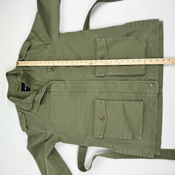 Madewell Jacket Womens Medium Oversized Utility Cargo Belted Coat - Picture 13 of 16